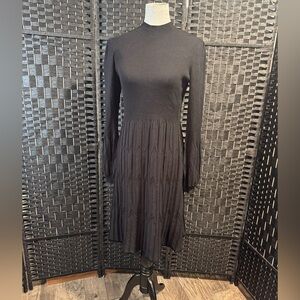Draper James Black Long Sleeve Dress